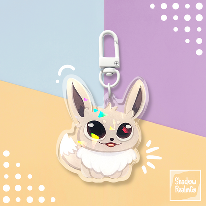 Eevee Double Sided Holographic Keychain