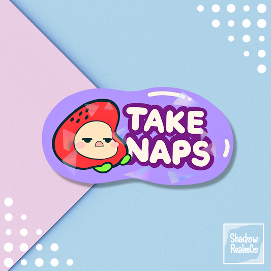 Take Naps | Holographic Vinyl Sticker