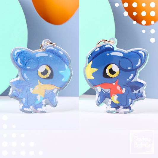 Cute Double Sided Keychain | GARCHOMP