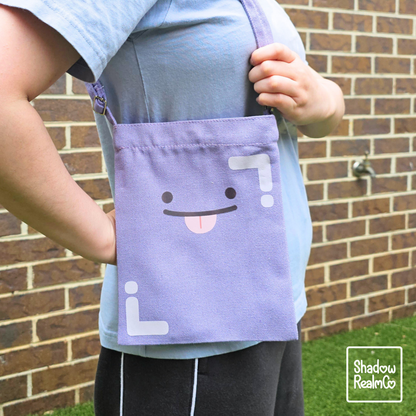 Ditto Cheeky Canvas Satchel with Snap Button - PURPLE