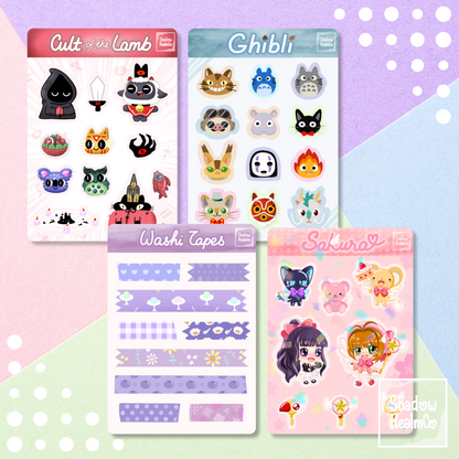 Ghibli | A6 Glossy Sticker Sheet