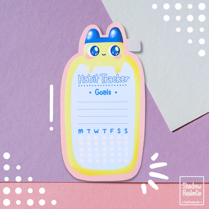 Mametchi Habit Tracker Matte Sticker