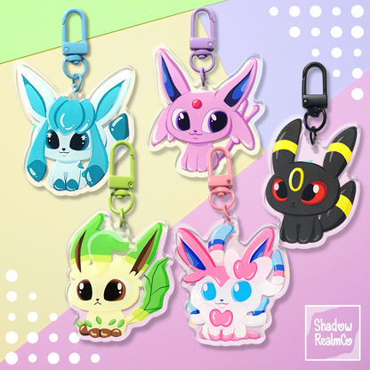 Glaceon Double Sided Holographic Keychain