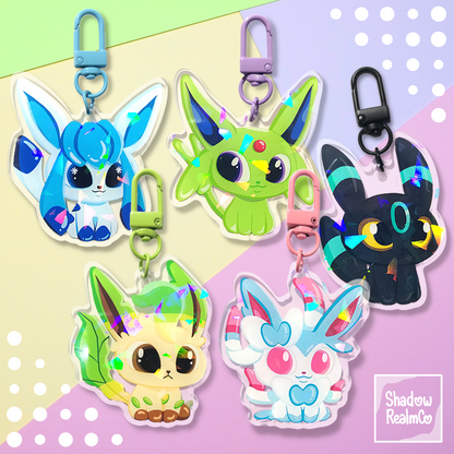 Glaceon Double Sided Holographic Keychain