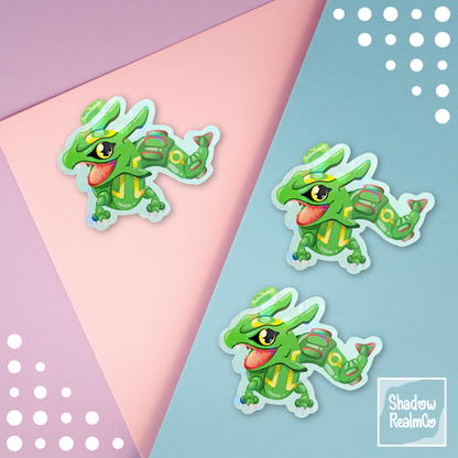 Rayquaza Legendary Holographic Sticker