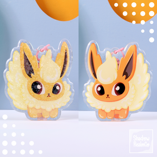 Eeveelution Double Sided Keychain | FLAREON