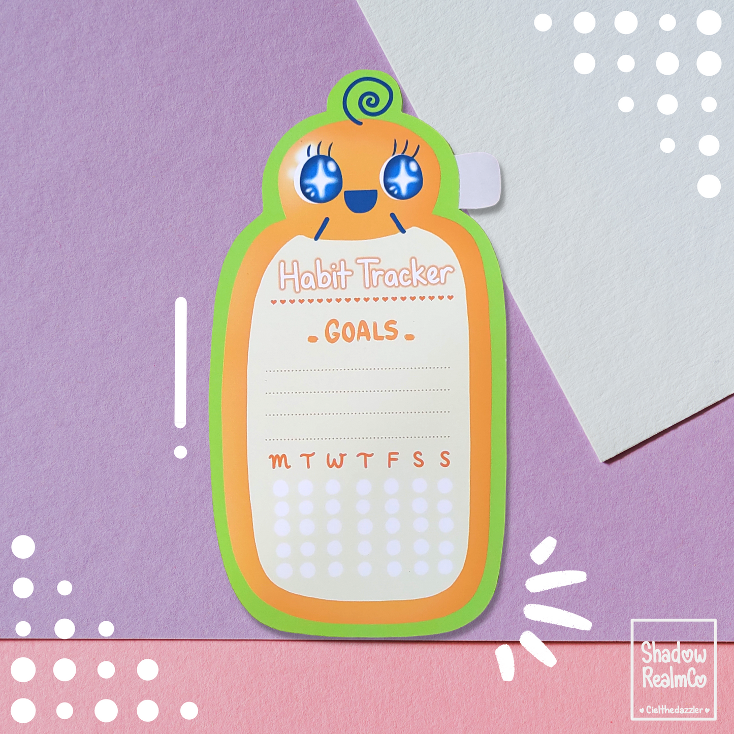 Memetchi Habit Tracker Matte Sticker