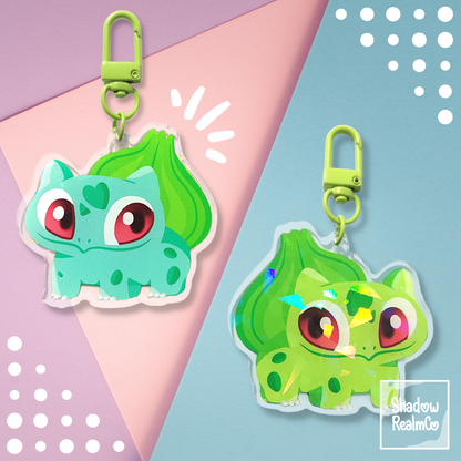 Bulbasaur Double Sided Holographic Keychain