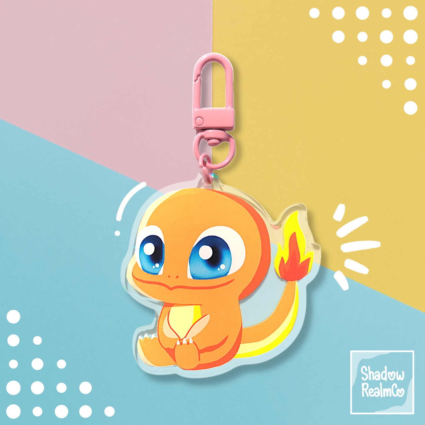 Charmander Double Sided Holographic Keychain