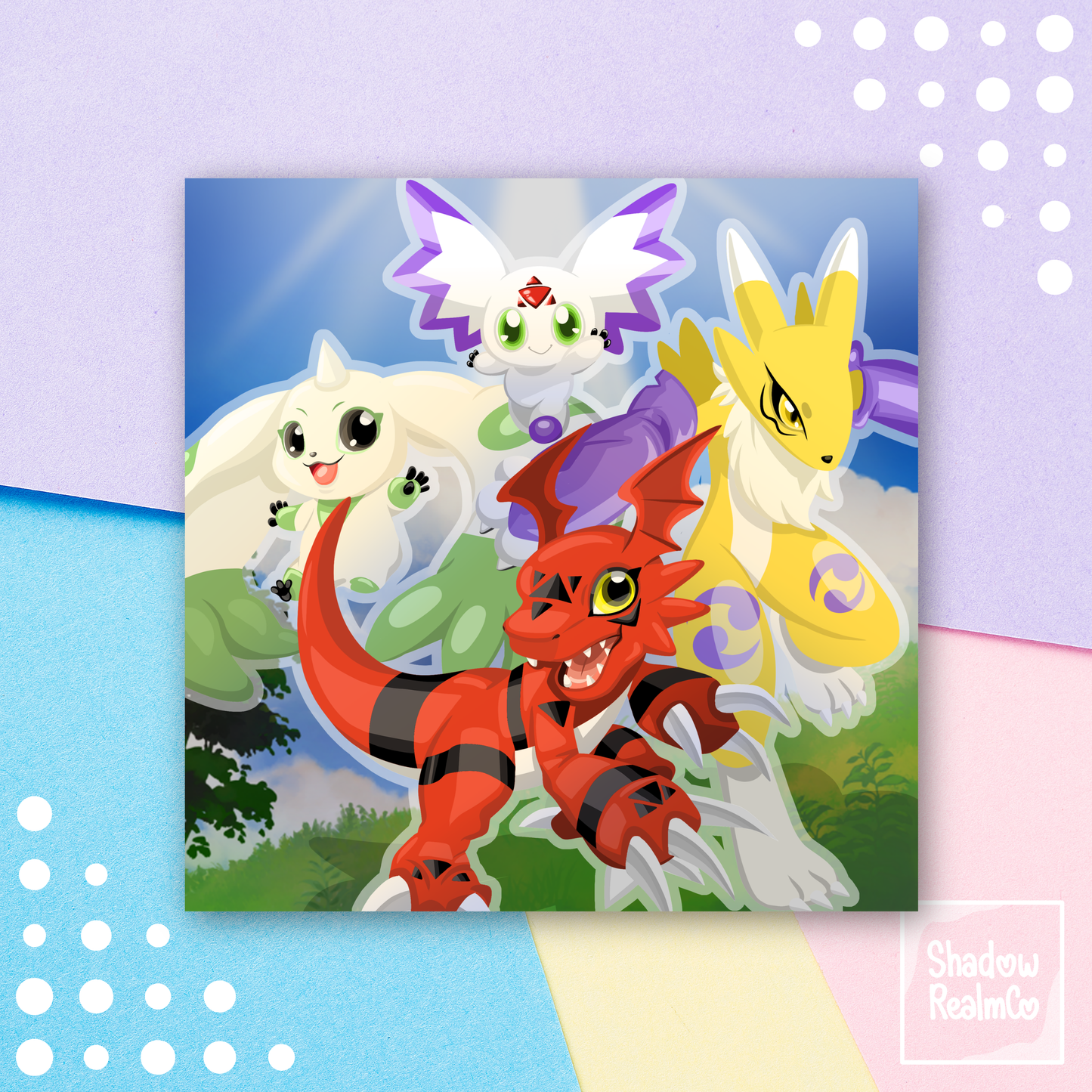 Digimon III Art Print [Square]