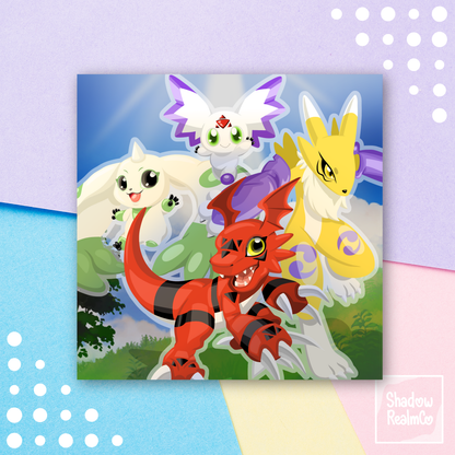 Digimon III Art Print [Square]