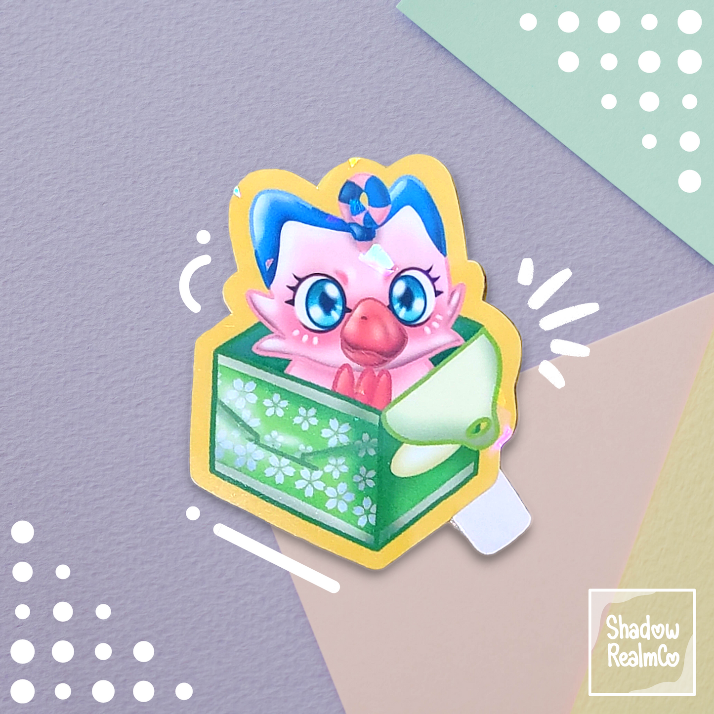 Piyomon Holographic Sticker