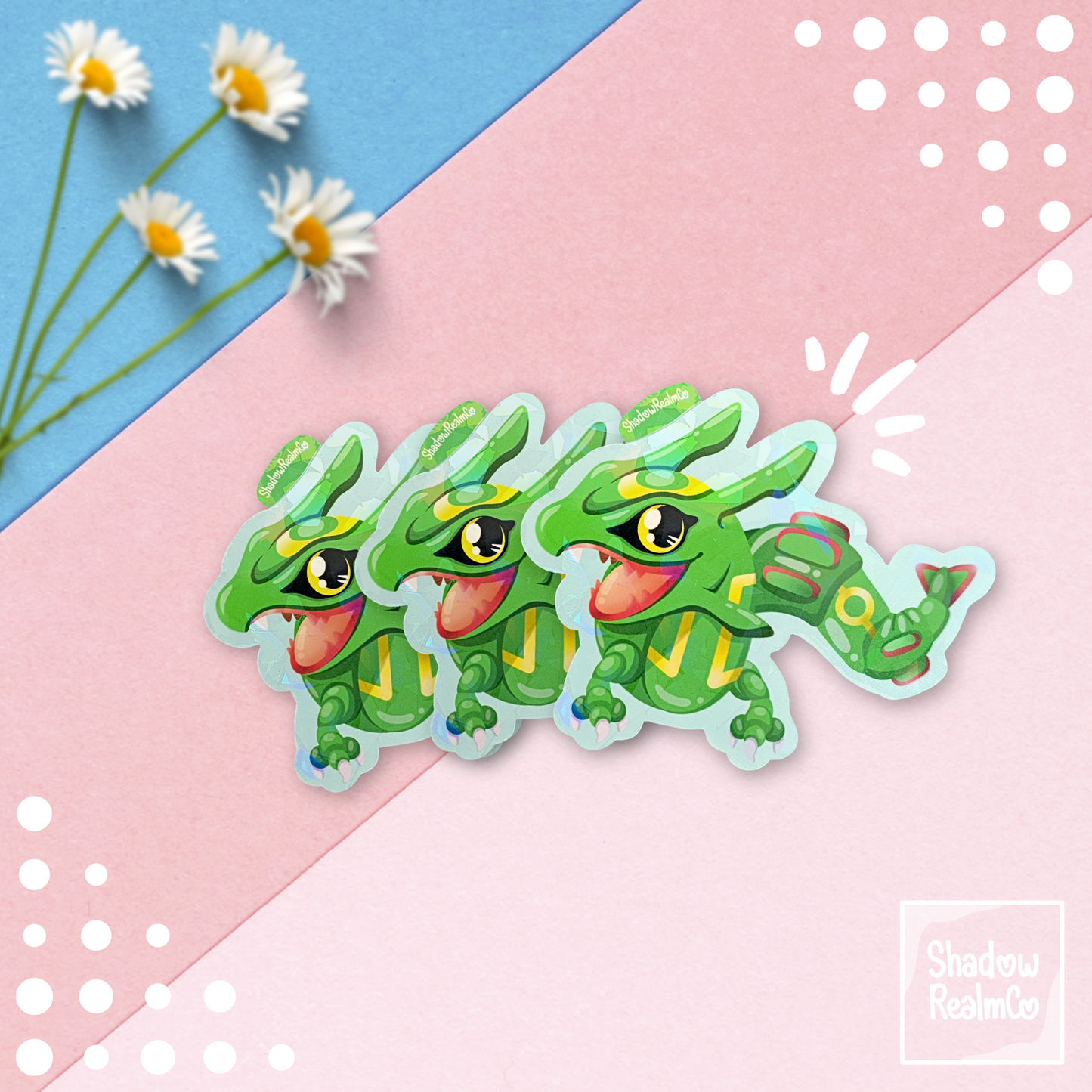 Rayquaza Legendary Holographic Sticker