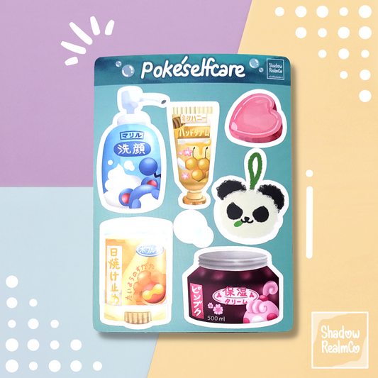 PokéSelfcare | A6 Matte Sticker Sheet