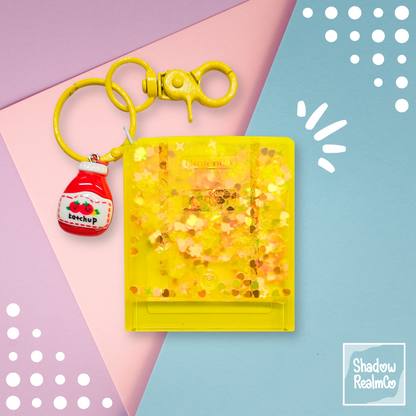 Pikachu Yellow GBC Shaker Holographic Keychain