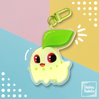 Chikorita Double Sided Holographic Keychain