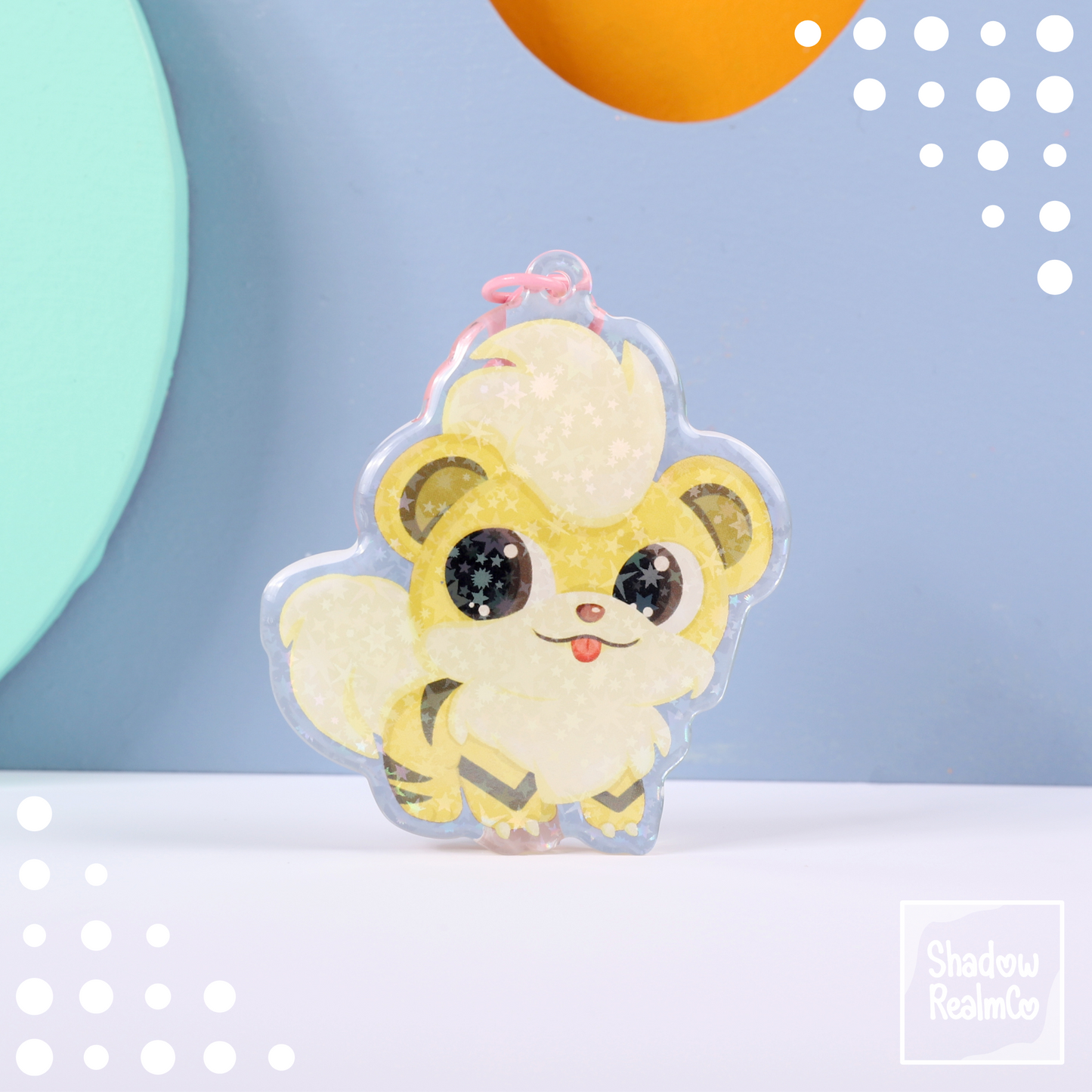 Cute Double Sided Keychain | GROWLITHE