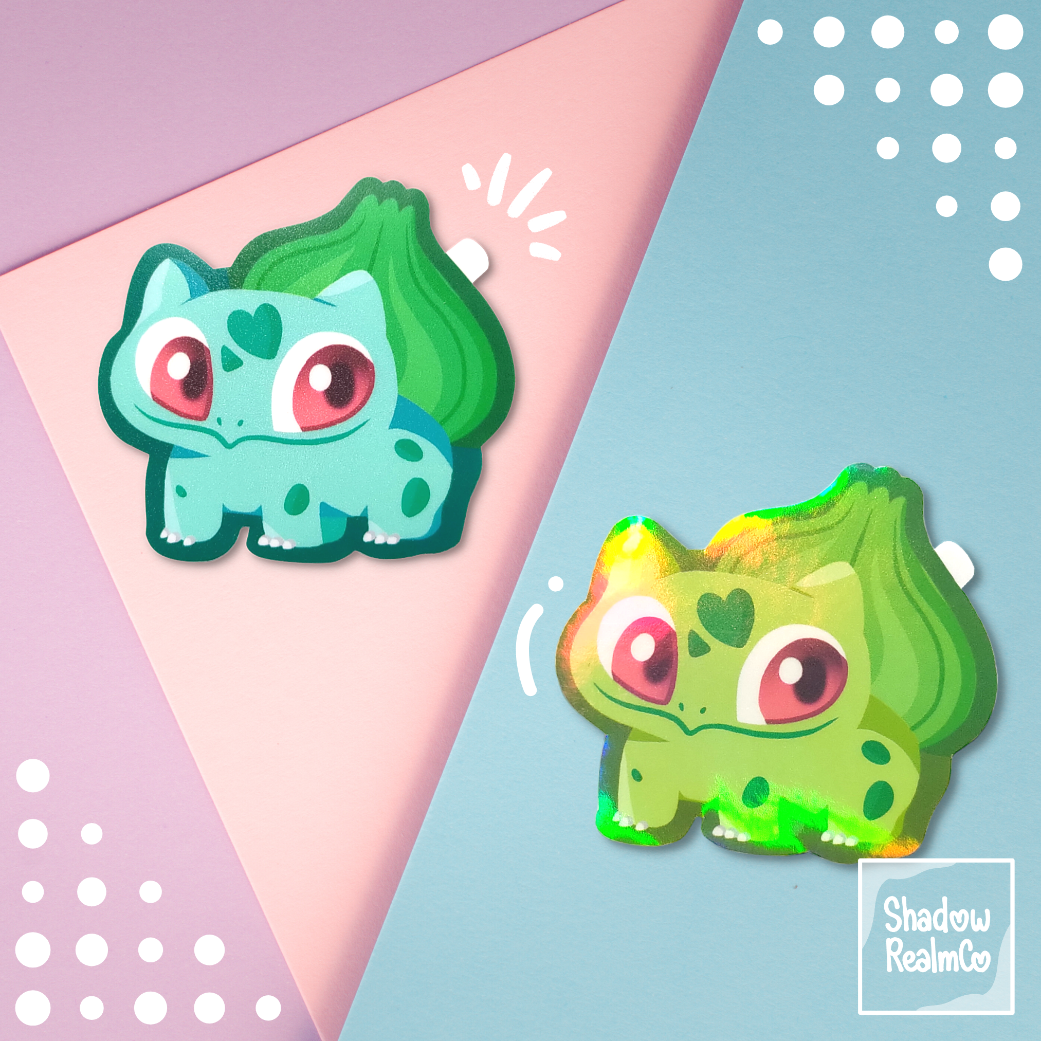 Bulbasaur Cute Sticker Bulbasaur Starter Sticker – ShadowRealmCo