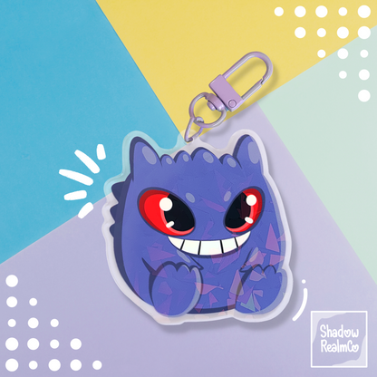 Gengar Double Sided Holographic Keychain