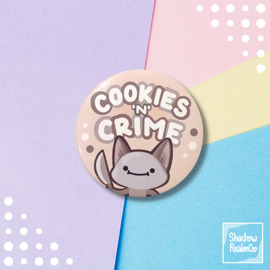 Cookies 'N' Crime Pin-Back Button