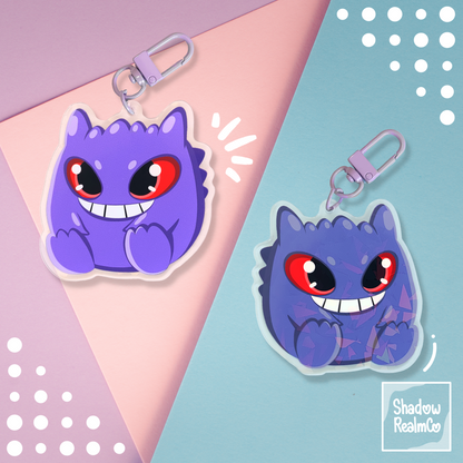 Gengar Double Sided Holographic Keychain