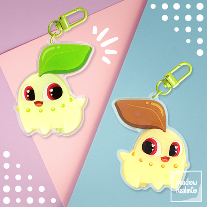 Chikorita Double Sided Holographic Keychain