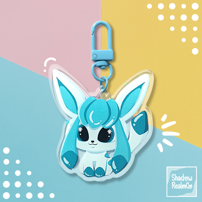 Glaceon Double Sided Holographic Keychain