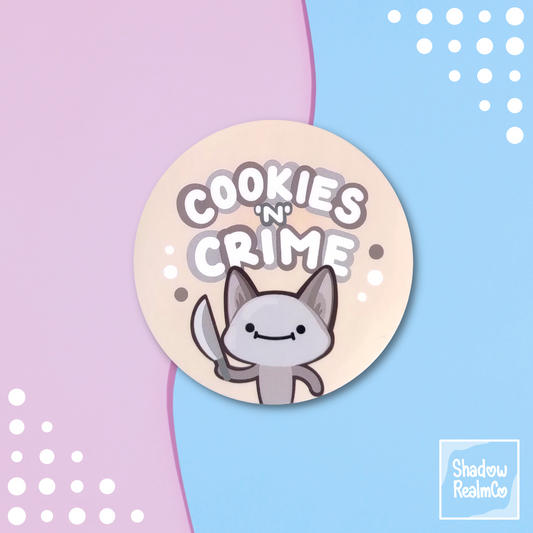 Cookies 'N' Crime Round Sticker