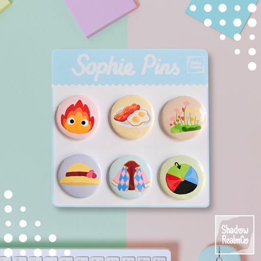 Sophie Pin-Back Button Set
