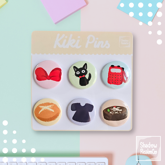 Kiki Pin-Back Button Set