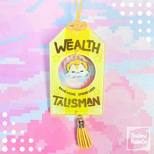 Gold Foil Epoxy Wealth Talisman