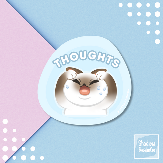 Thoughts | Glossy Vinyl Sticker