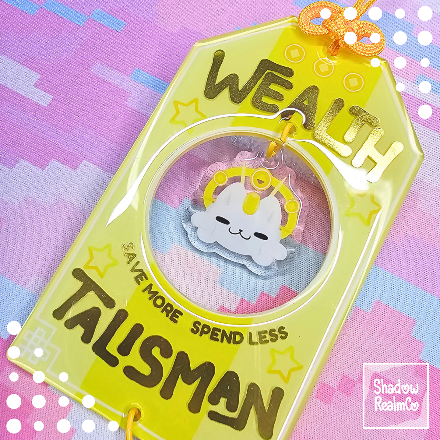 Gold Foil Epoxy Wealth Talisman