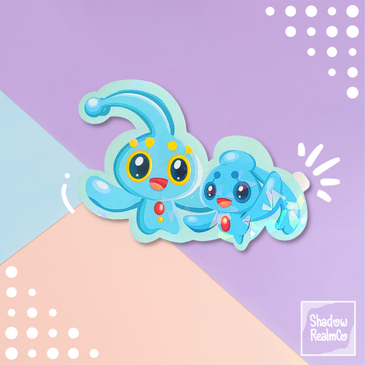 Manaphy Legendary Holographic Sticker