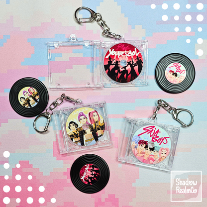 Kpop Demon Hunters CD Keychains