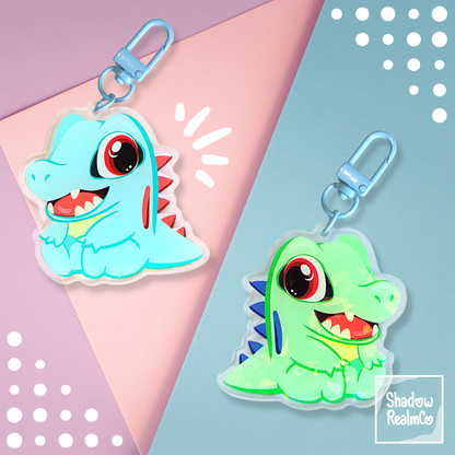 Totodile Double Sided Holographic Keychain