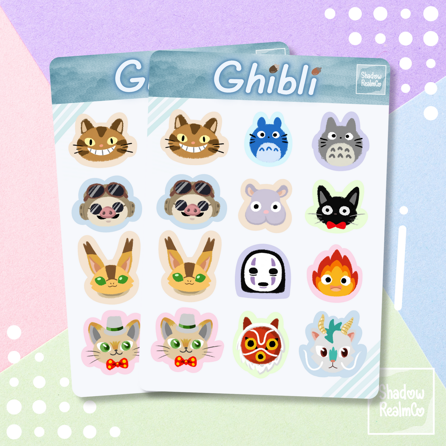 Ghibli | A6 Glossy Sticker Sheet