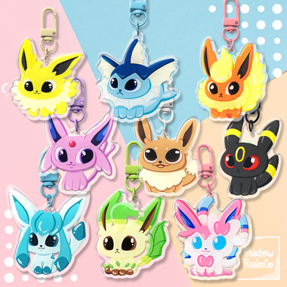 Vaporeon Double Sided Holographic Keychain