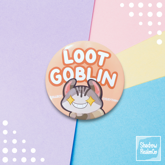Loot Goblin Pin-Back Button