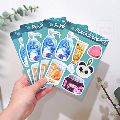 PokéSelfcare | A6 Matte Sticker Sheet